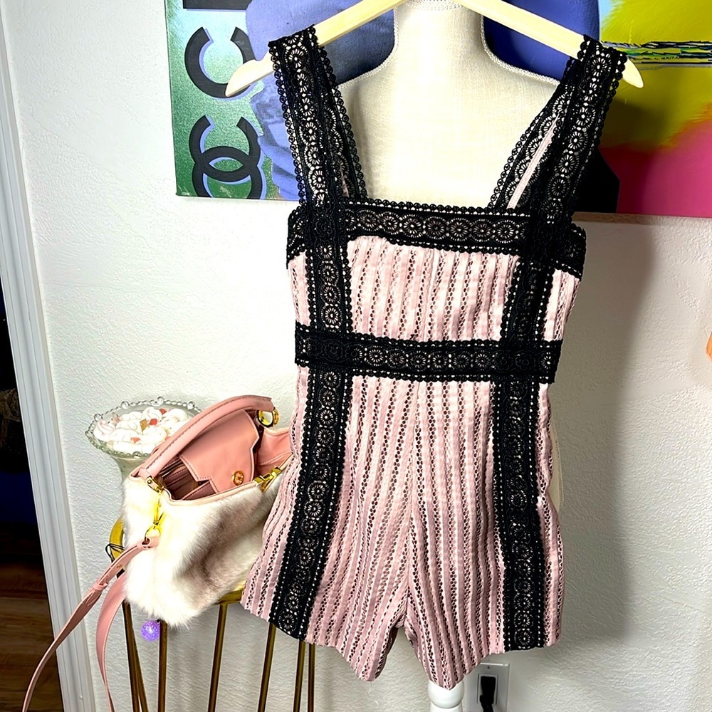 SWAN STUDIO EYELET ROMPER